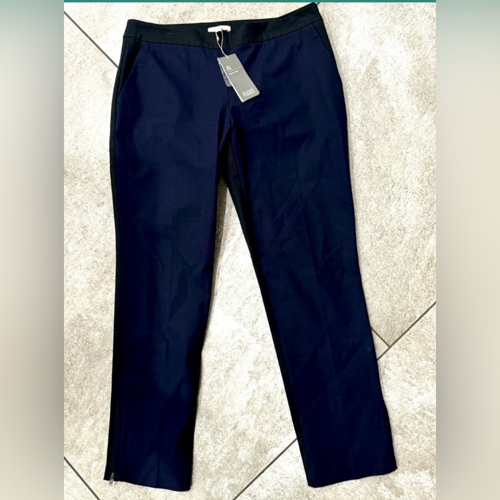 Eileen Fisher Organic Cotton-Women’s Deep Blue/Black Dress Pants